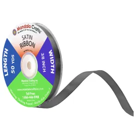 1/4 3/8 1/2 Inch Satin Ribbon for Crafts - Ribbons for Gift Wrapping - Fabric Ribbons for Flower Bouquet Hair Ribbons Wedding Party Decoration