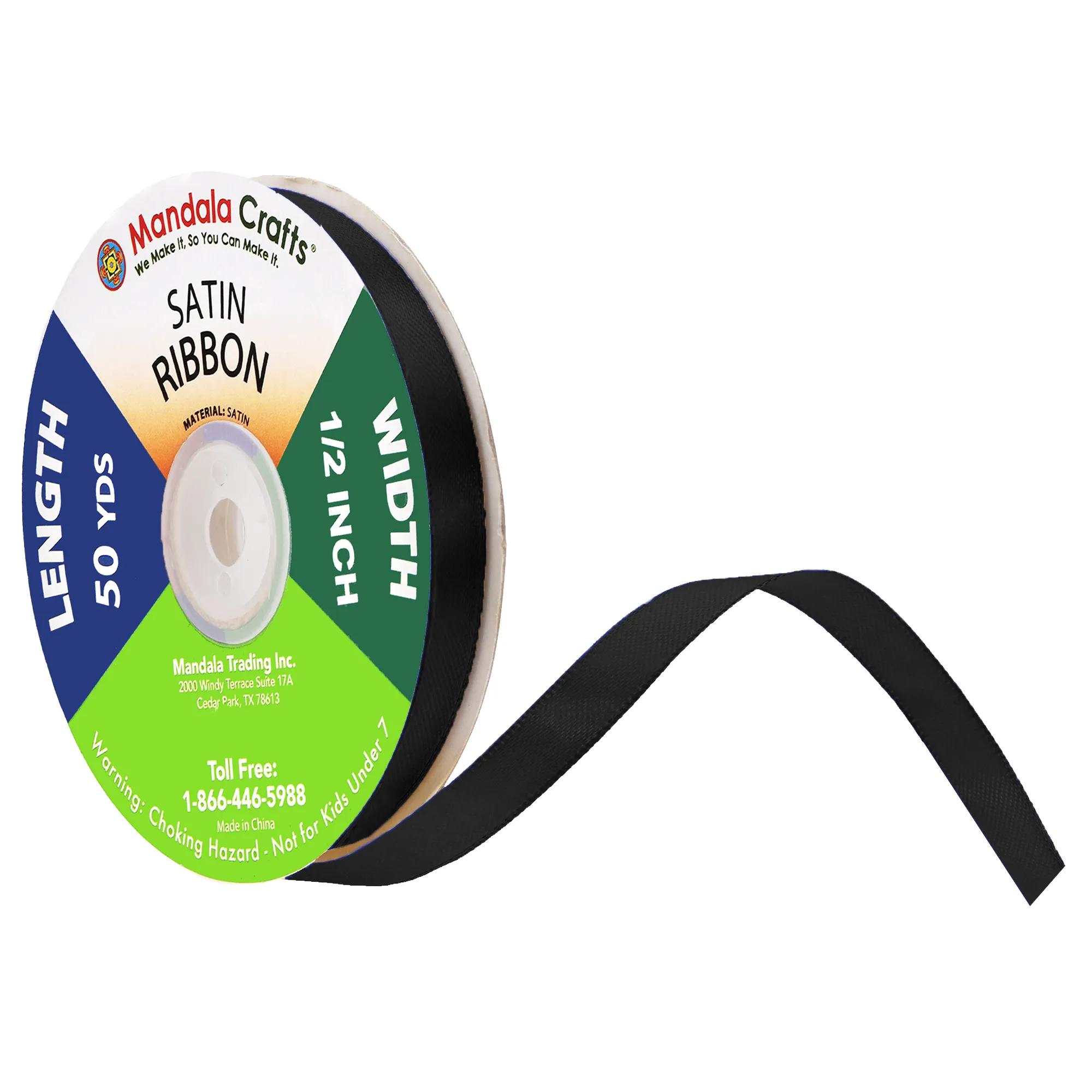 1/4 3/8 1/2 Inch Satin Ribbon for Crafts - Ribbons for Gift Wrapping - Fabric Ribbons for Flower Bouquet Hair Ribbons Wedding Party Decoration