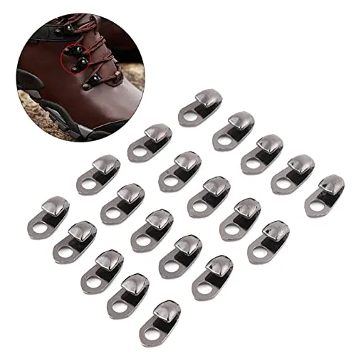 20 Buckles Decorative Hook Shoe Repair Accessories Safety Shoes Lace Hook Camping Hiking Accessories Boot Hook Lace Accessories Rivet Repair/Camping/Hiking Accessories