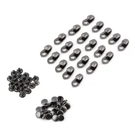 20 Buckles Decorative Hook Shoe Repair Accessories Safety Shoes Lace Hook Camping Hiking Accessories Boot Hook Lace Accessories Rivet Repair/Camping/Hiking Accessories