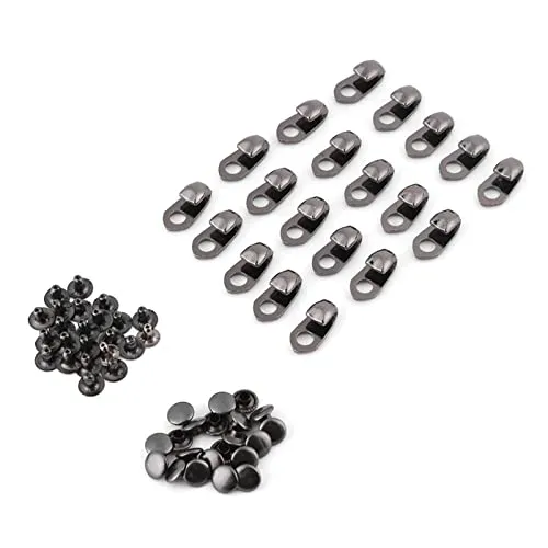 20 Buckles Decorative Hook Shoe Repair Accessories Safety Shoes Lace Hook Camping Hiking Accessories Boot Hook Lace Accessories Rivet Repair/Camping/Hiking Accessories