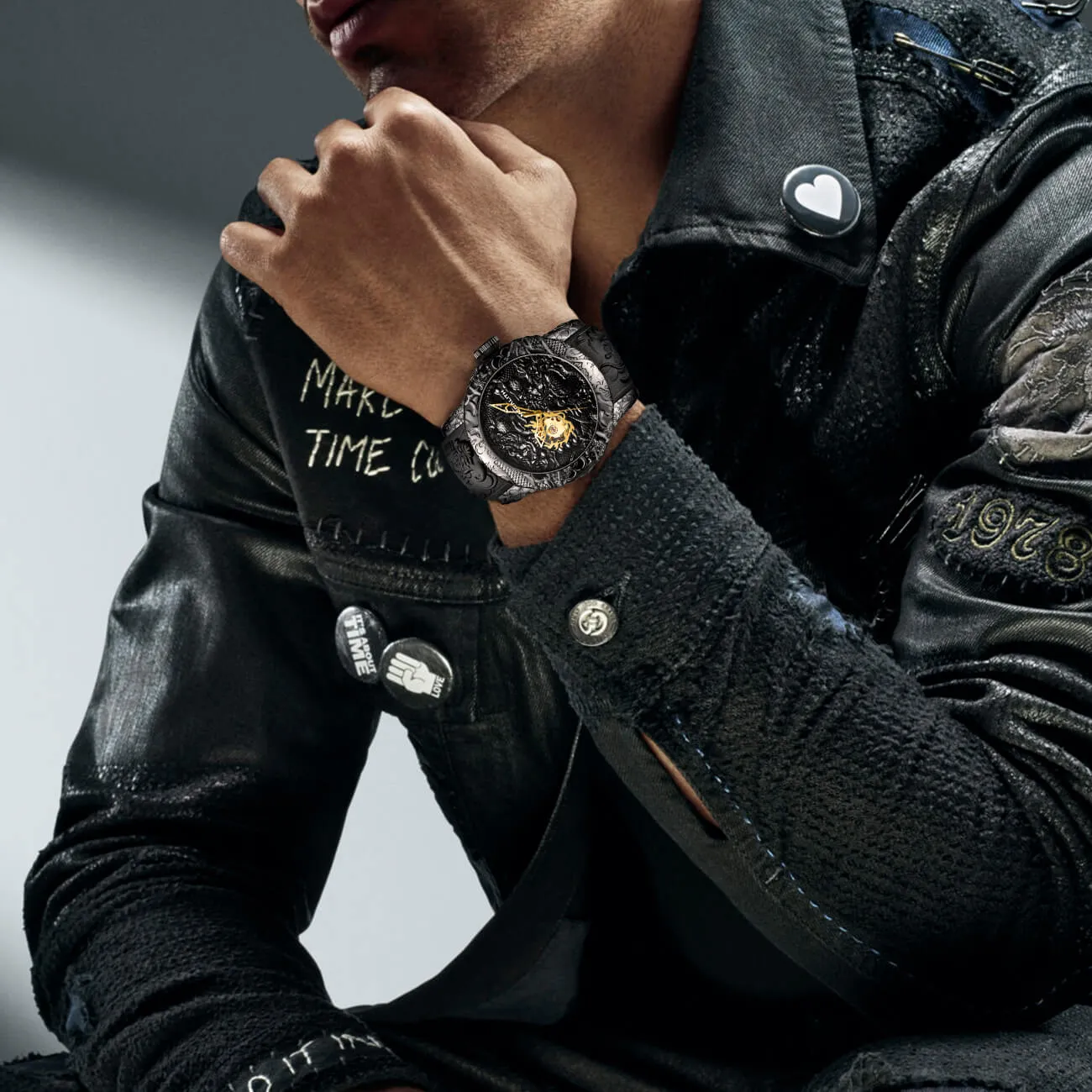 8041M | Mechanical Men Watch | Rubber Band