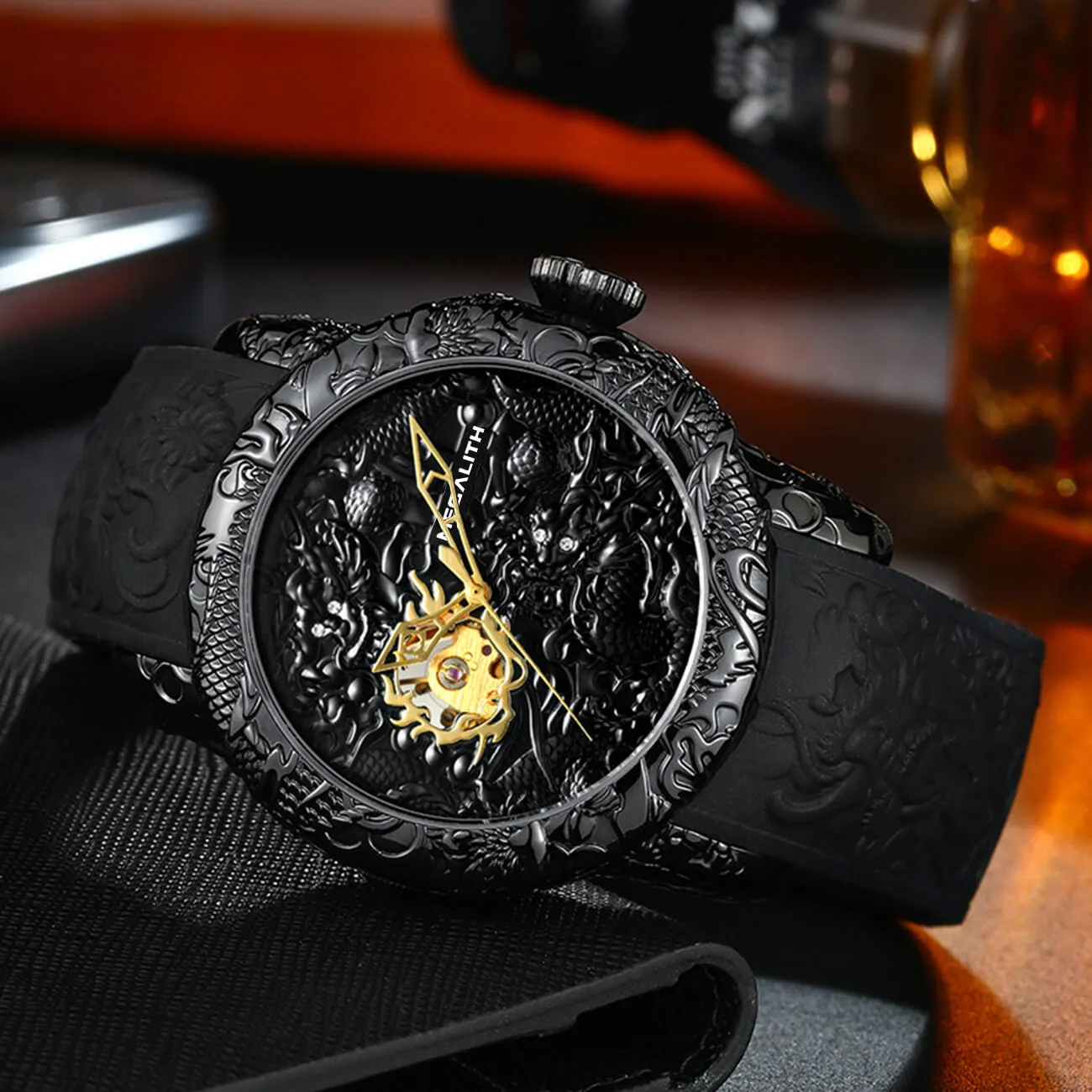 8041M | Mechanical Men Watch | Rubber Band