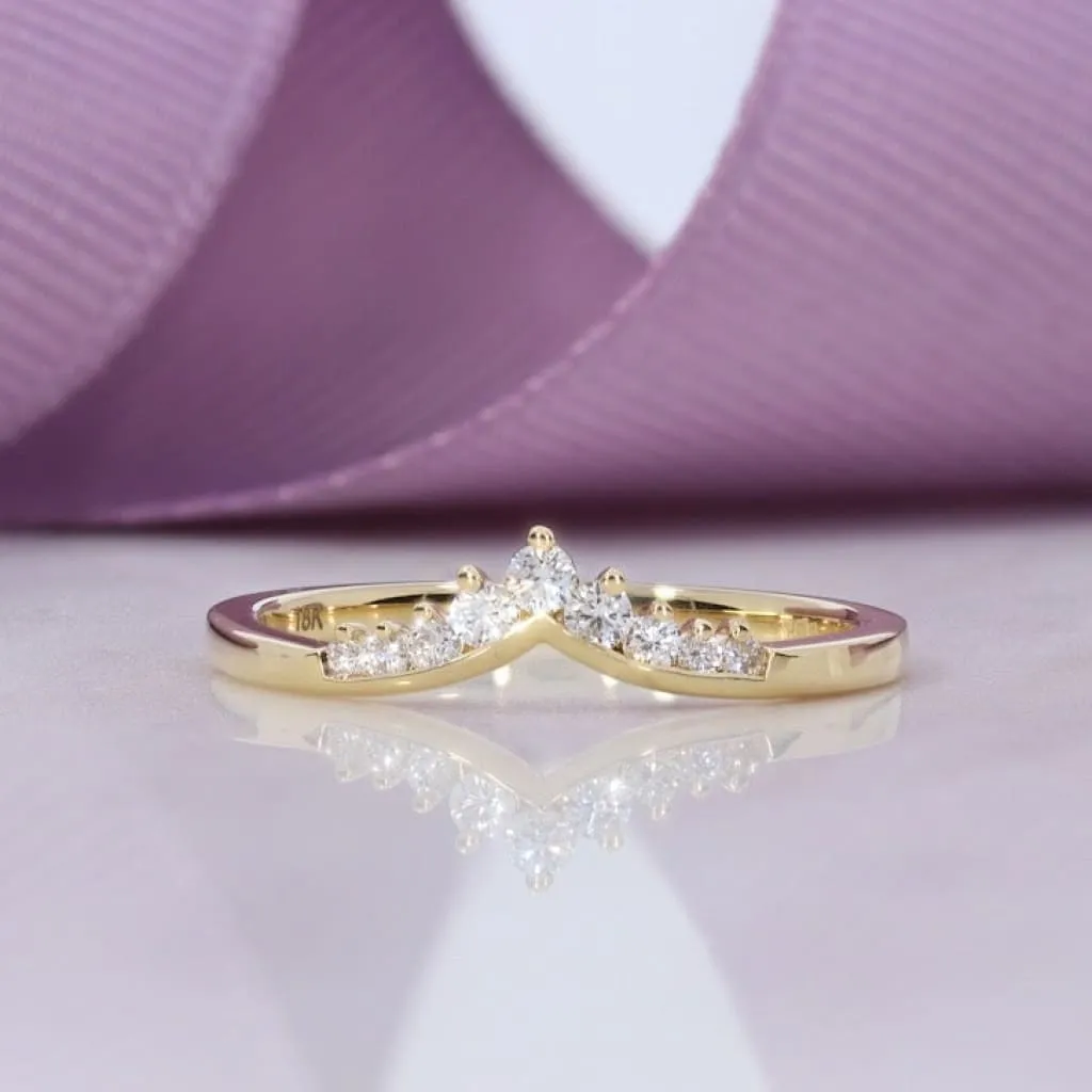 ASTRAL - 18ct Gold 0.15ct | Diamond Wedding Ring