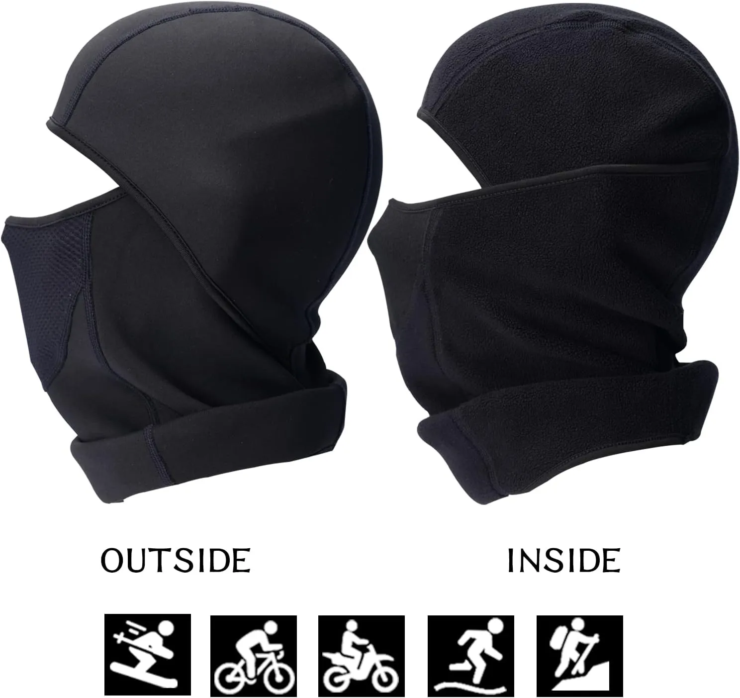 Balaclava Ski Mask Thermal Elastic Breathable Winter Face Mask for Cold Weather Perfect for Skiing Ice Fishing Men