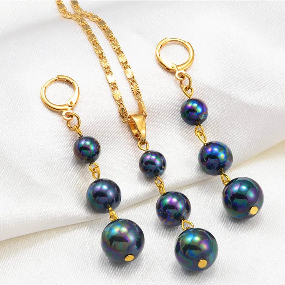 Balls Pearl Jewelry sets Hawaiian Pendant Necklaces