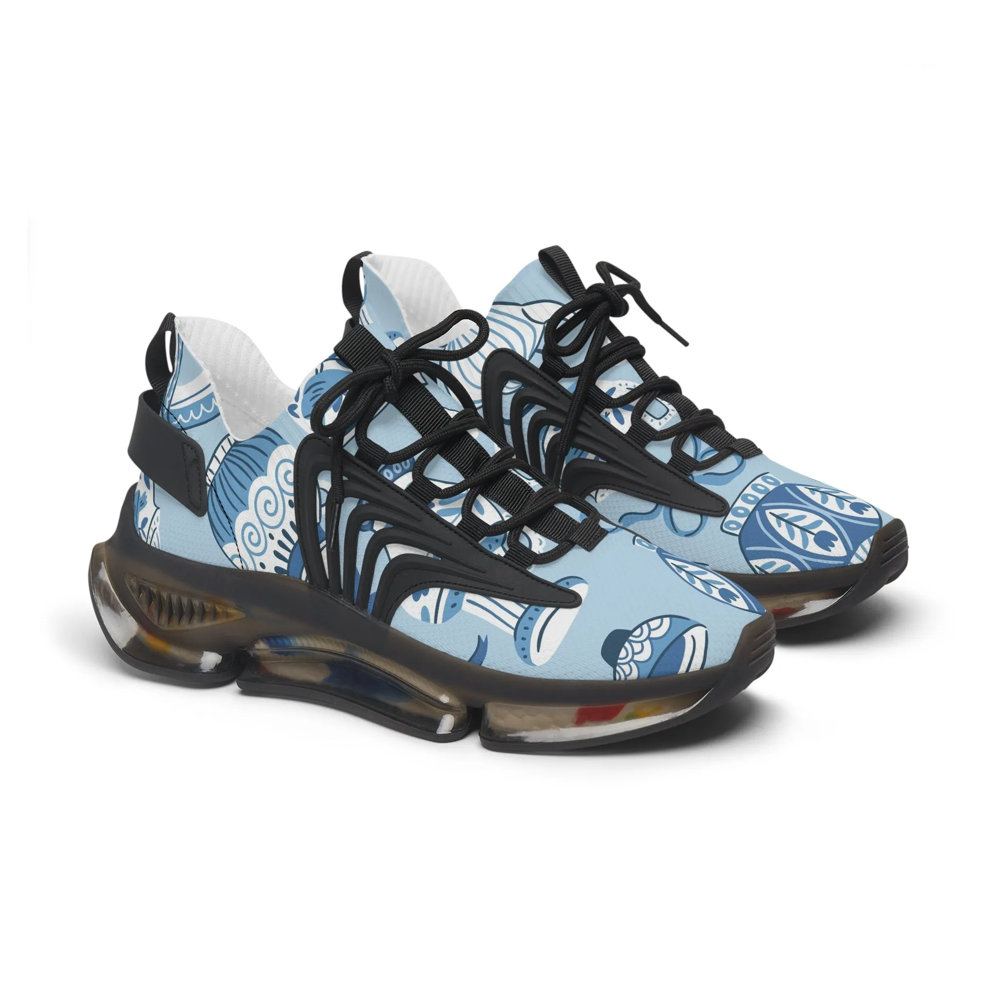 Blue Teapots Women's Mesh Sneakers