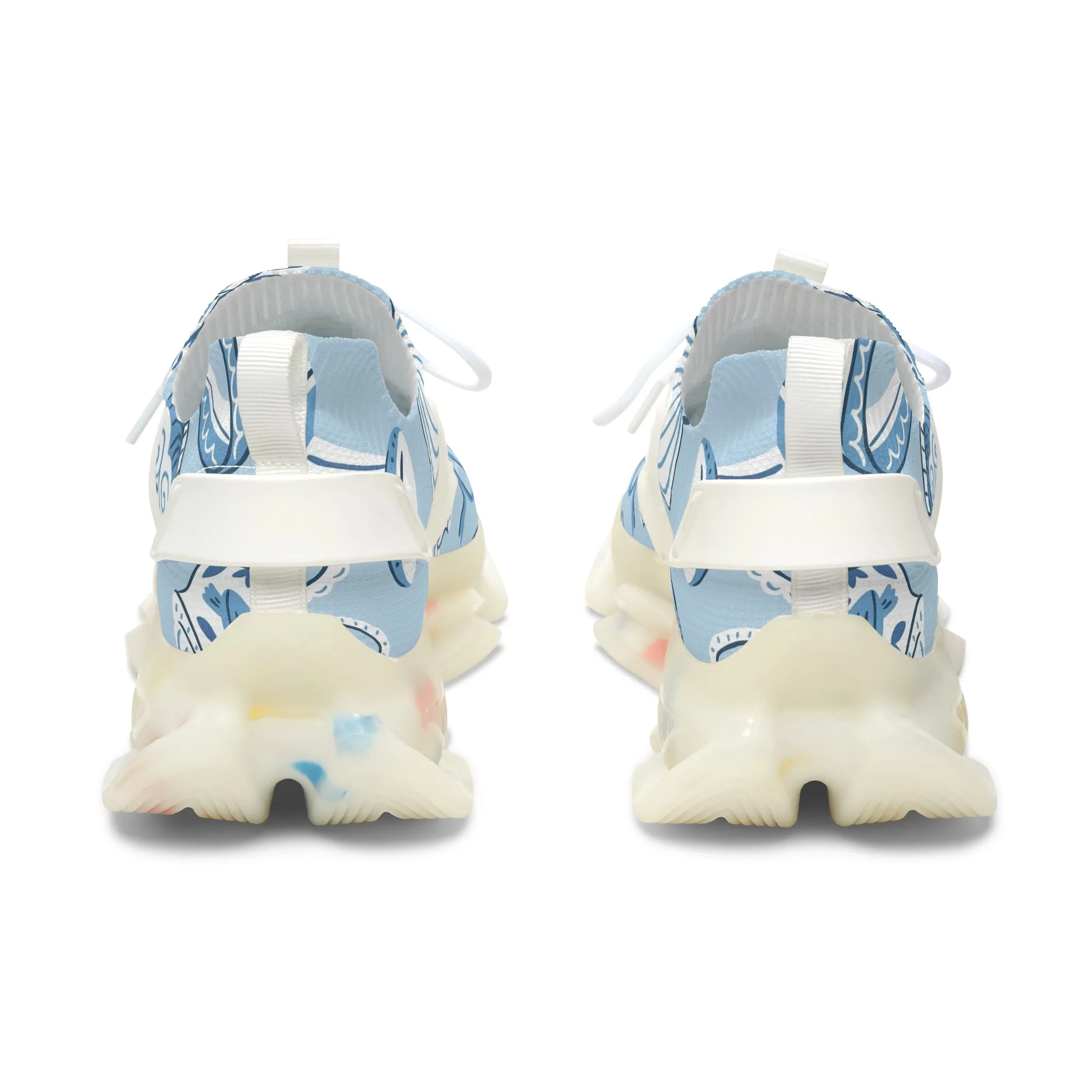 Blue Teapots Women's Mesh Sneakers