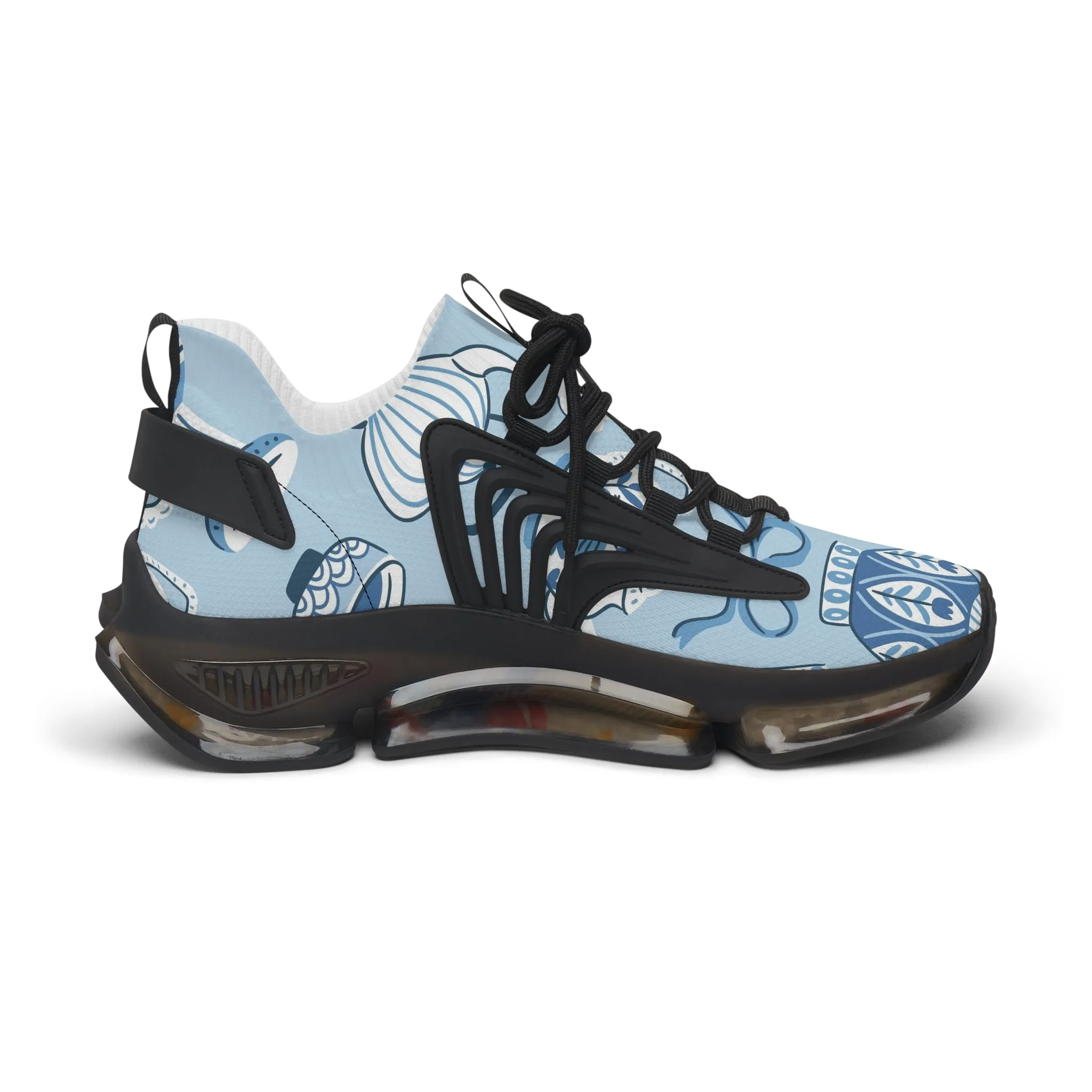 Blue Teapots Women's Mesh Sneakers