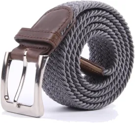 Canvas Elastic Fabric Woven Stretch Multicolored Braided Belts