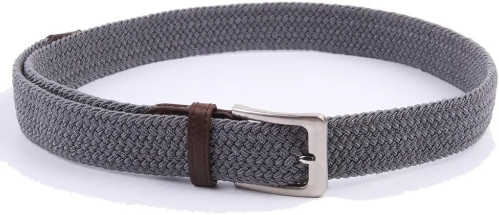 Canvas Elastic Fabric Woven Stretch Multicolored Braided Belts