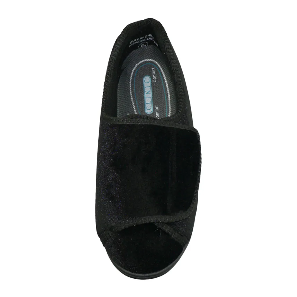 CLINIC Comfort System Women’s Clinic Slipper, Black, 8