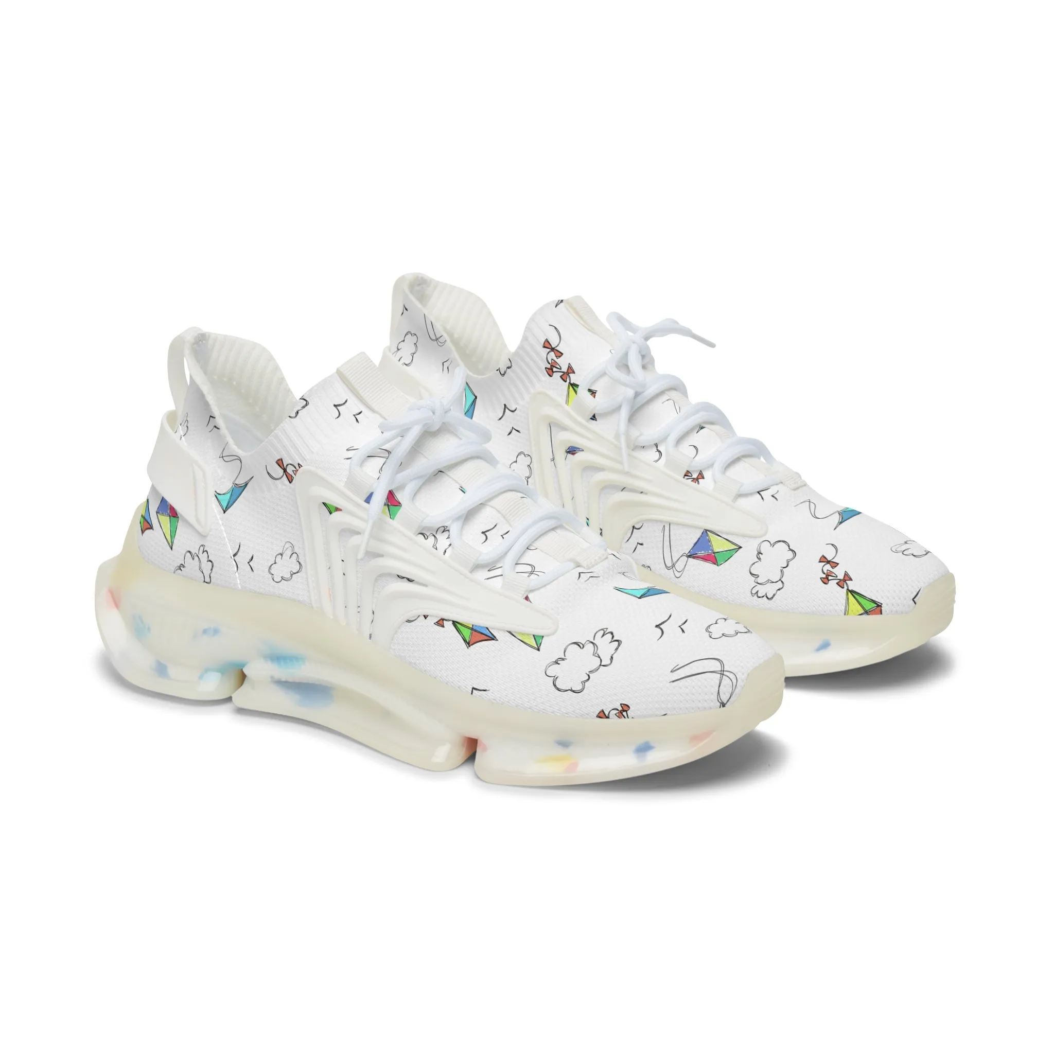 Colorful Kites Women's Mesh Sneakers