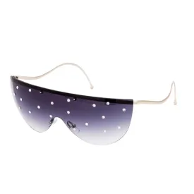 Crystal Pave Iconic Oversized Sunglasses