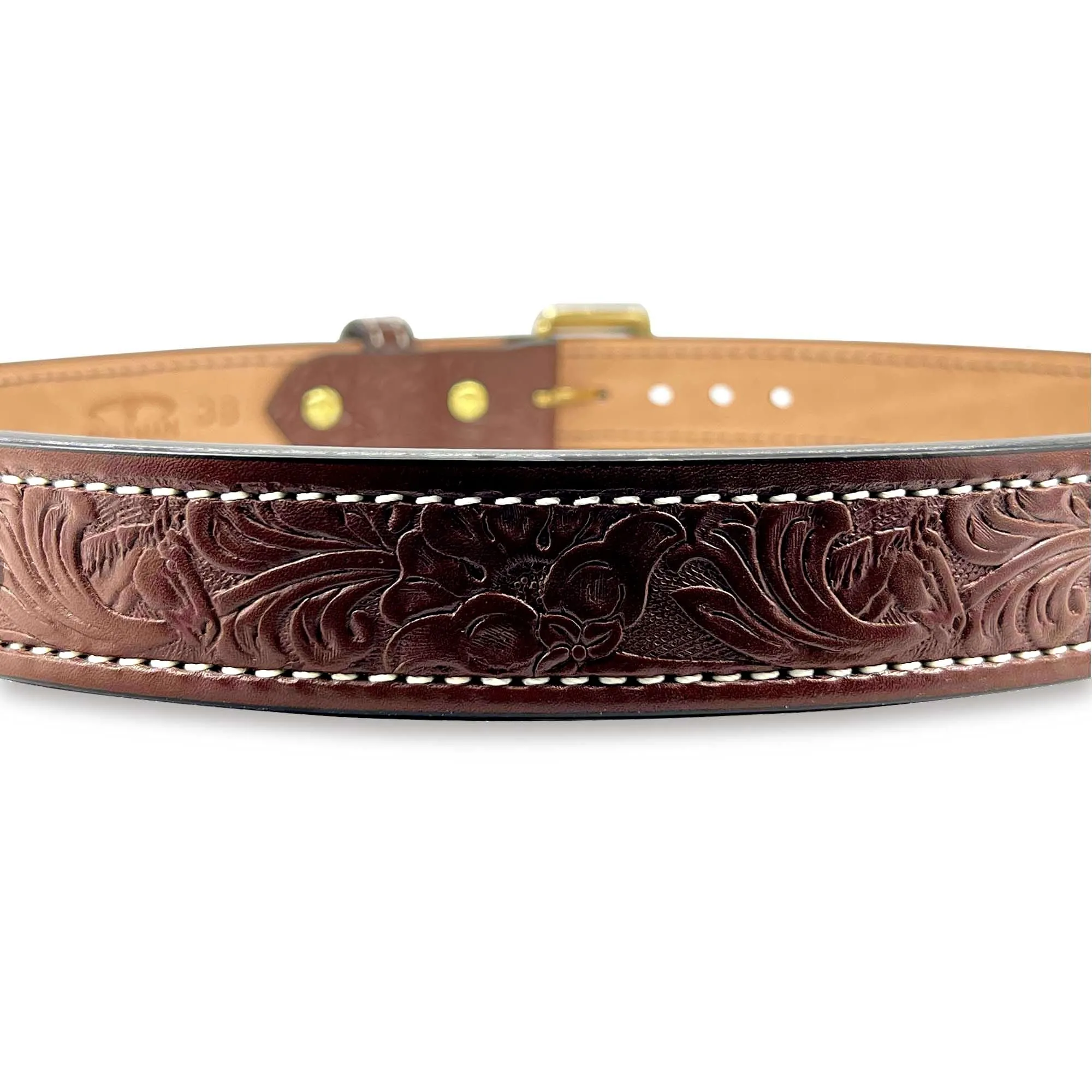 EMBOSSED QUICK SHIP Dual-Layer Bullhide Gun Belt