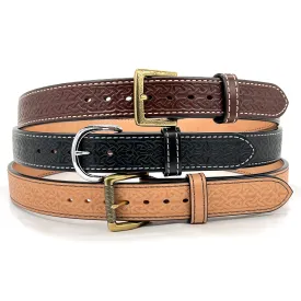 EMBOSSED QUICK SHIP Dual-Layer Bullhide Gun Belt