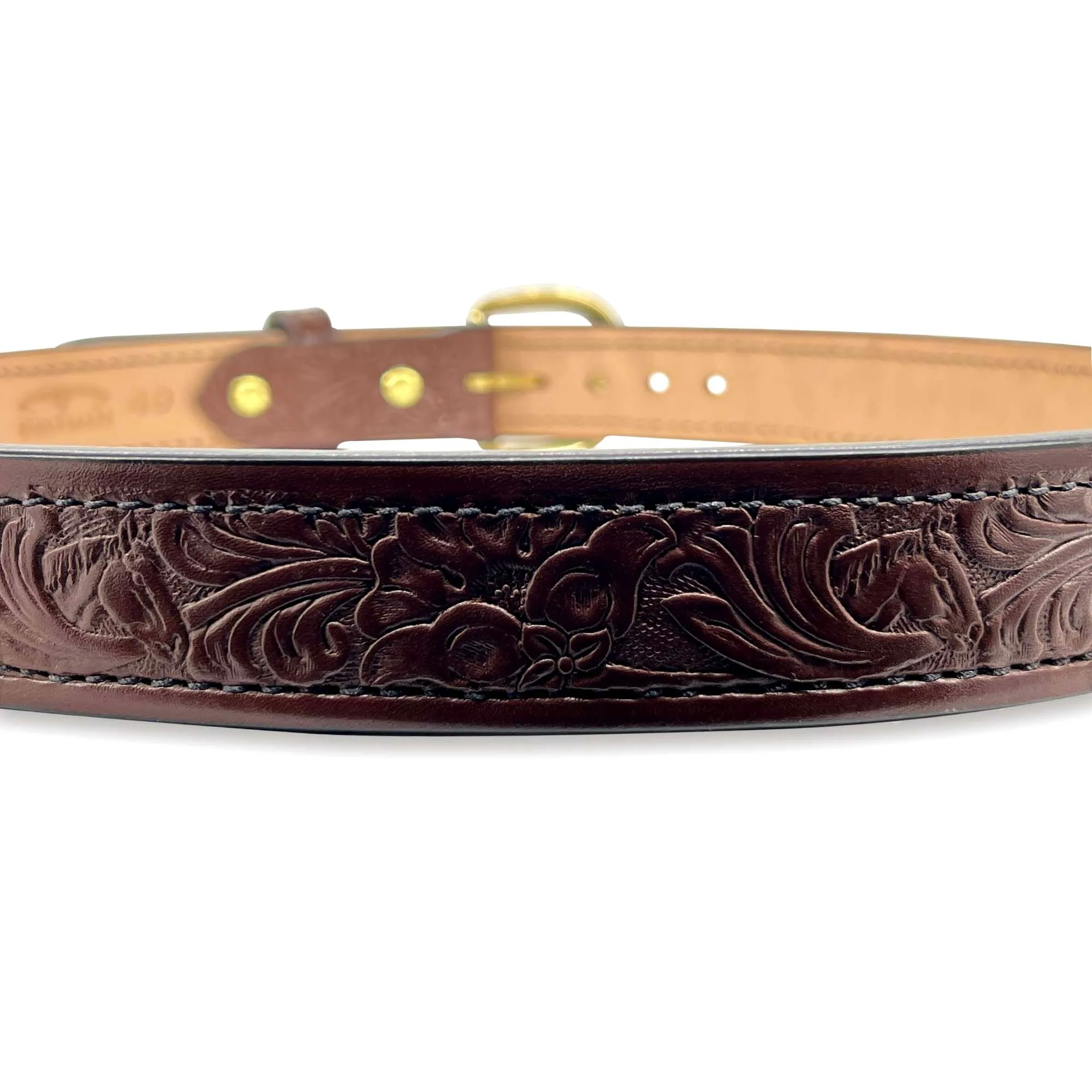 EMBOSSED QUICK SHIP Dual-Layer Bullhide Gun Belt