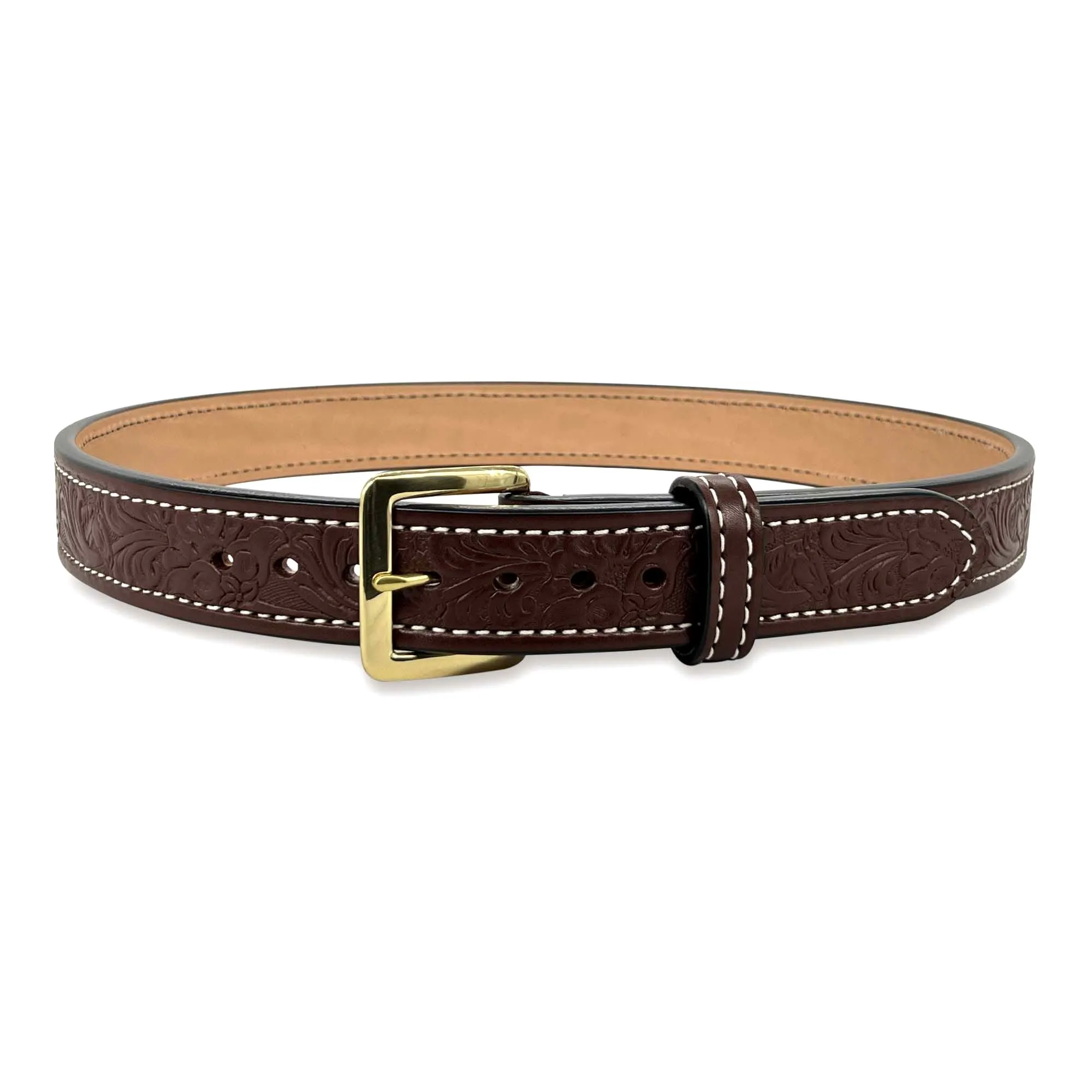 EMBOSSED QUICK SHIP Dual-Layer Bullhide Gun Belt