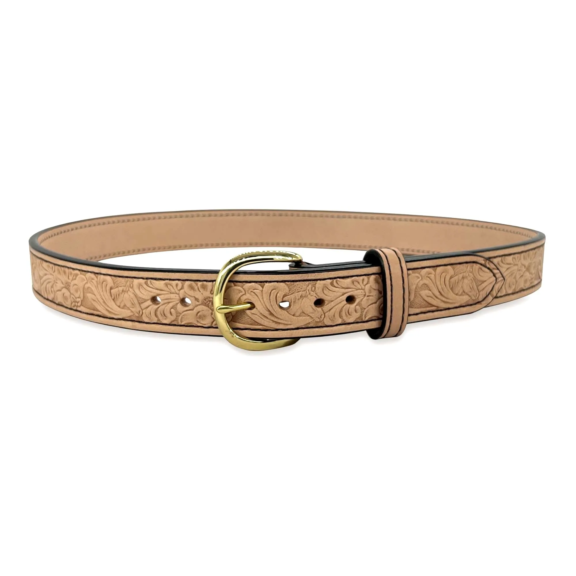EMBOSSED QUICK SHIP Dual-Layer Bullhide Gun Belt