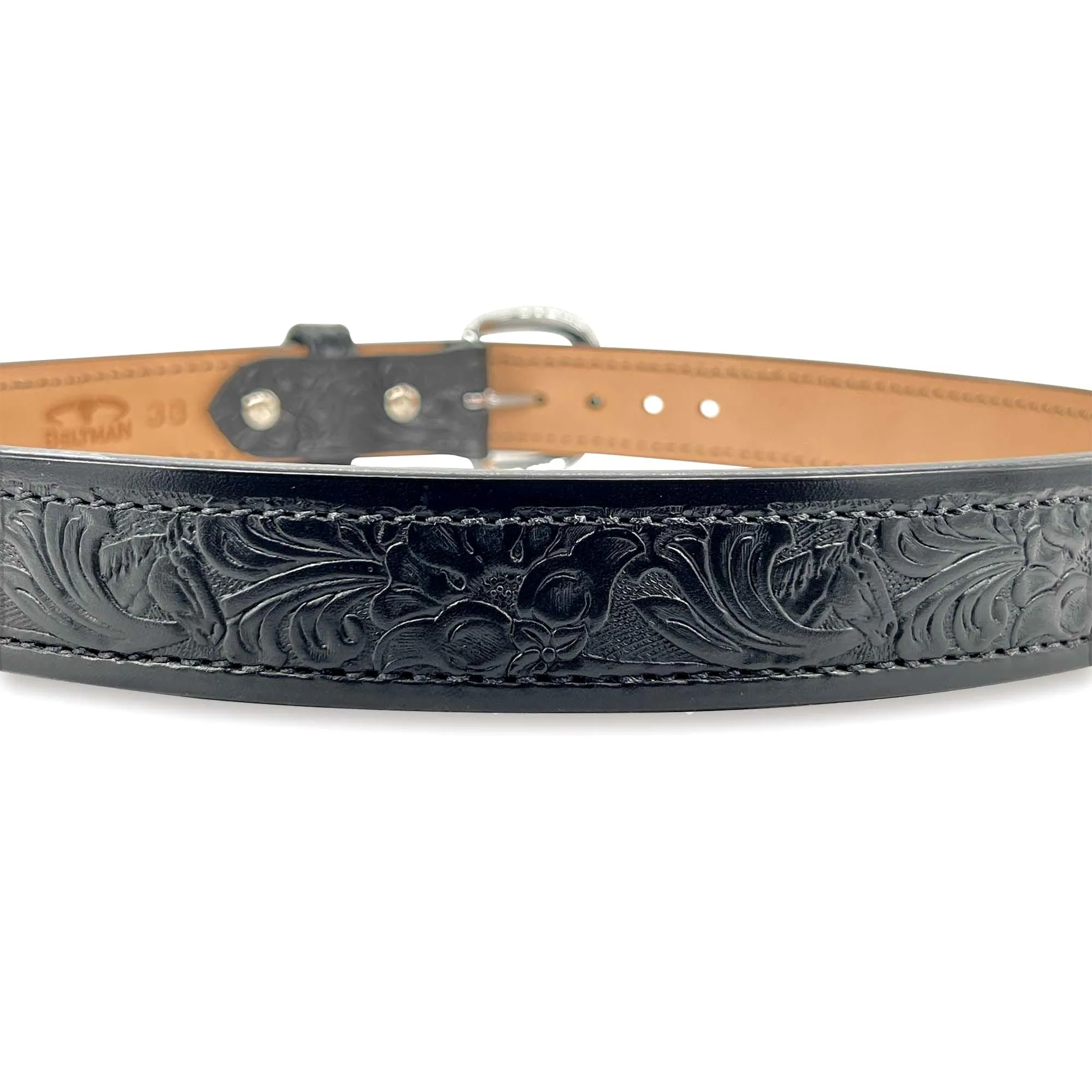 EMBOSSED QUICK SHIP Dual-Layer Bullhide Gun Belt