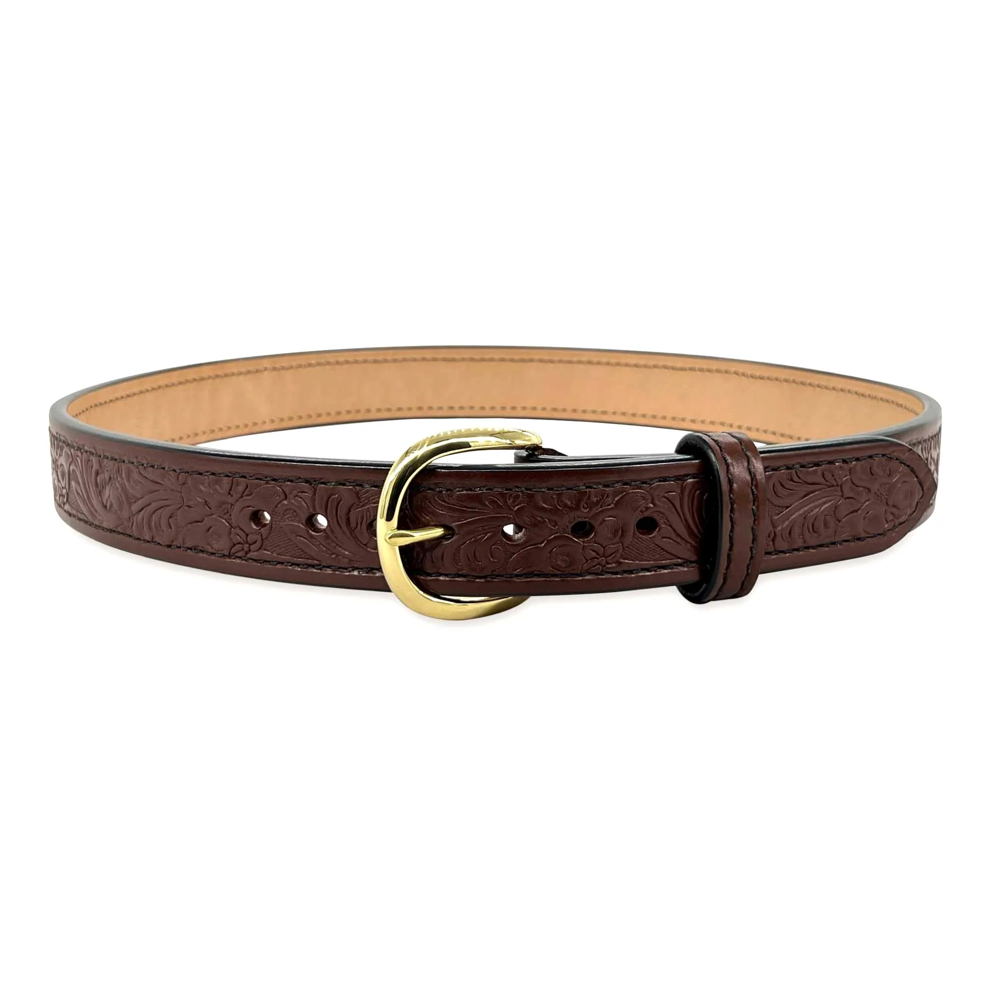 EMBOSSED QUICK SHIP Dual-Layer Bullhide Gun Belt