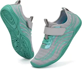 FANTURE Girls & Boys Water Shoes Lightweight Comfort Sole Easy Walking Athletic Slip on Aqua Sock(Toddler/Little Kid/Big Kid)