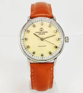 Favre Leuba 253  Cream Dial 17 Jewels HandWinding Men's Watch