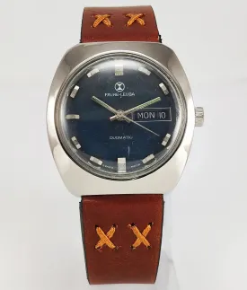 Favre Leuba Automatic 908 17 Jewels Blue Dial Men's Watch