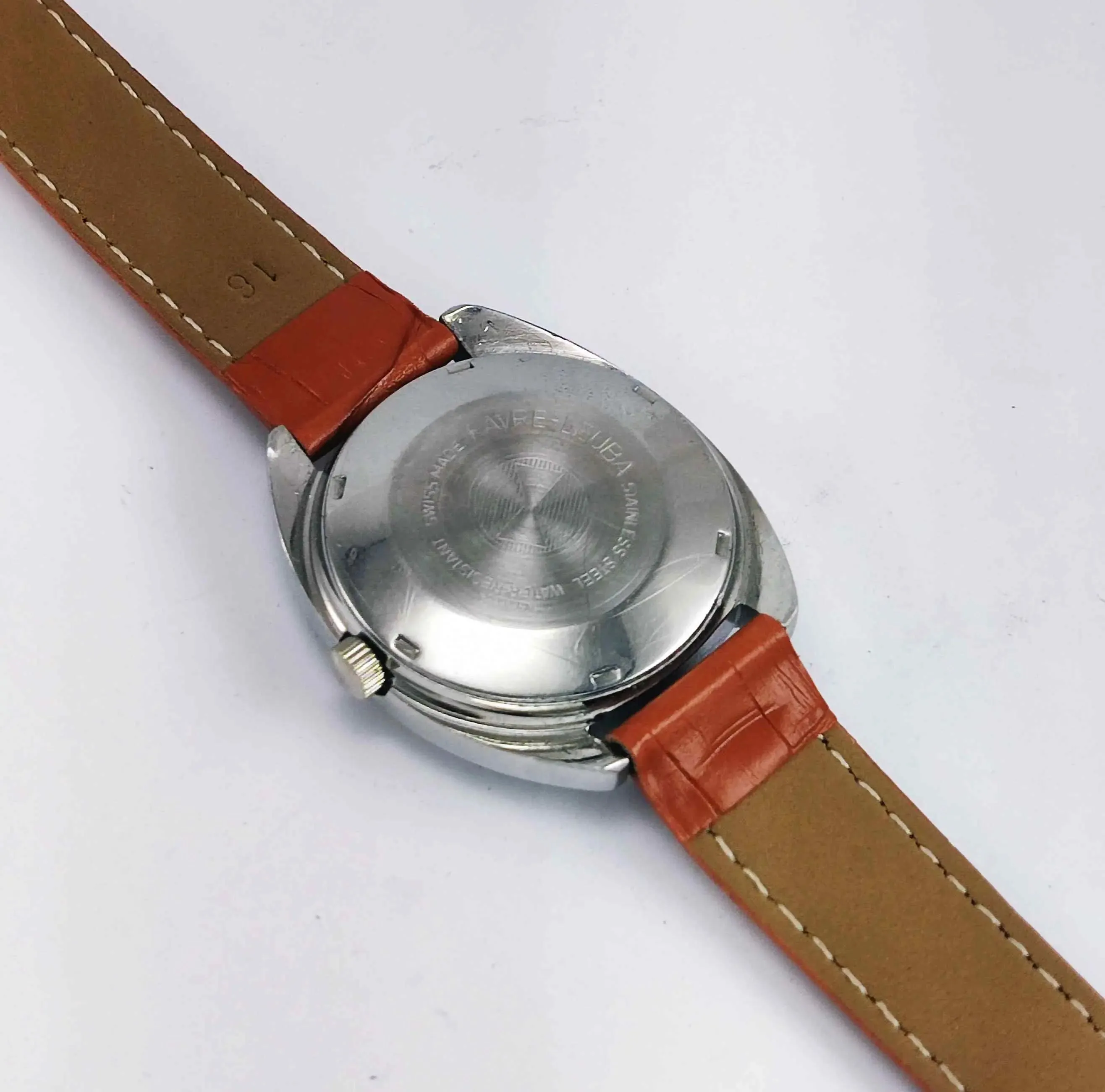 Favre Leuba Geneve Duomatic 1916 Off White Color Dial Automatic 17 Jewels Men's Watch
