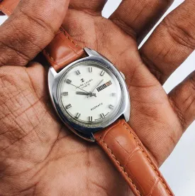 Favre Leuba Geneve Duomatic 1916 Off White Color Dial Automatic 17 Jewels Men's Watch
