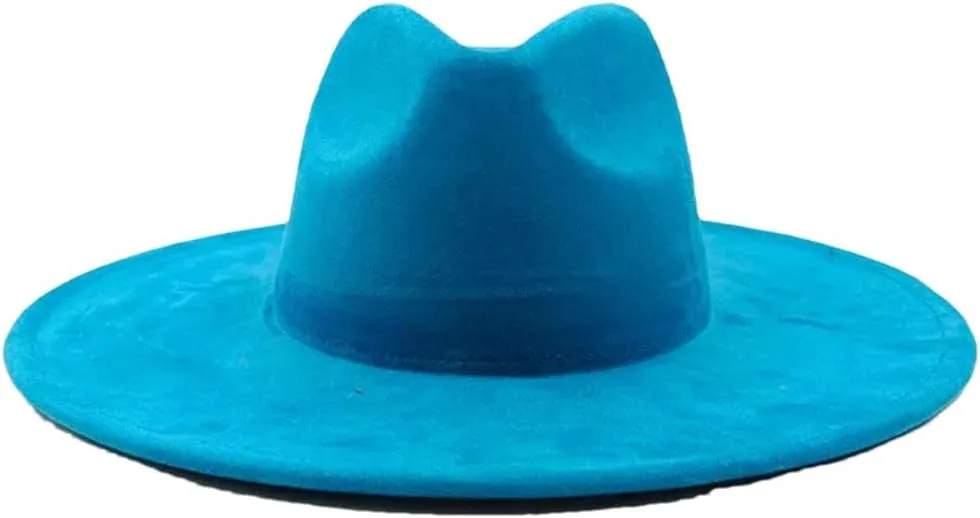Fedoras Hat Brim Feather Accessories Wide Brim Jazz Hat Men and Women Panama Hat Sombrero 71 M55-58cm