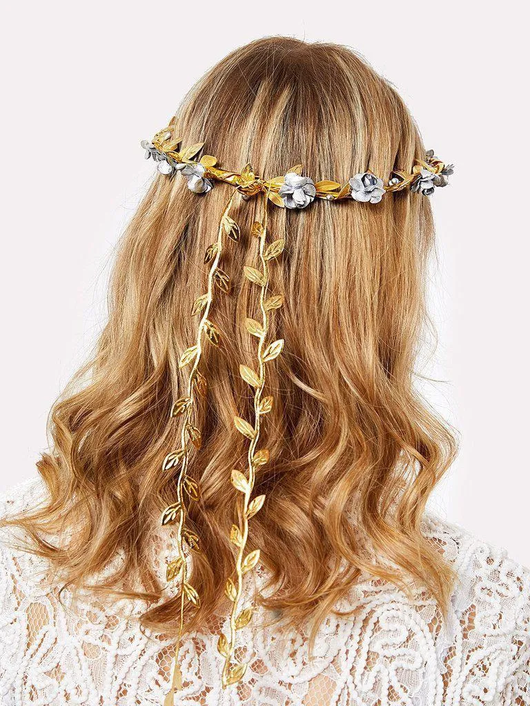 Flower Decorated Hair Garland