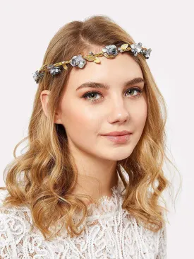 Flower Decorated Hair Garland