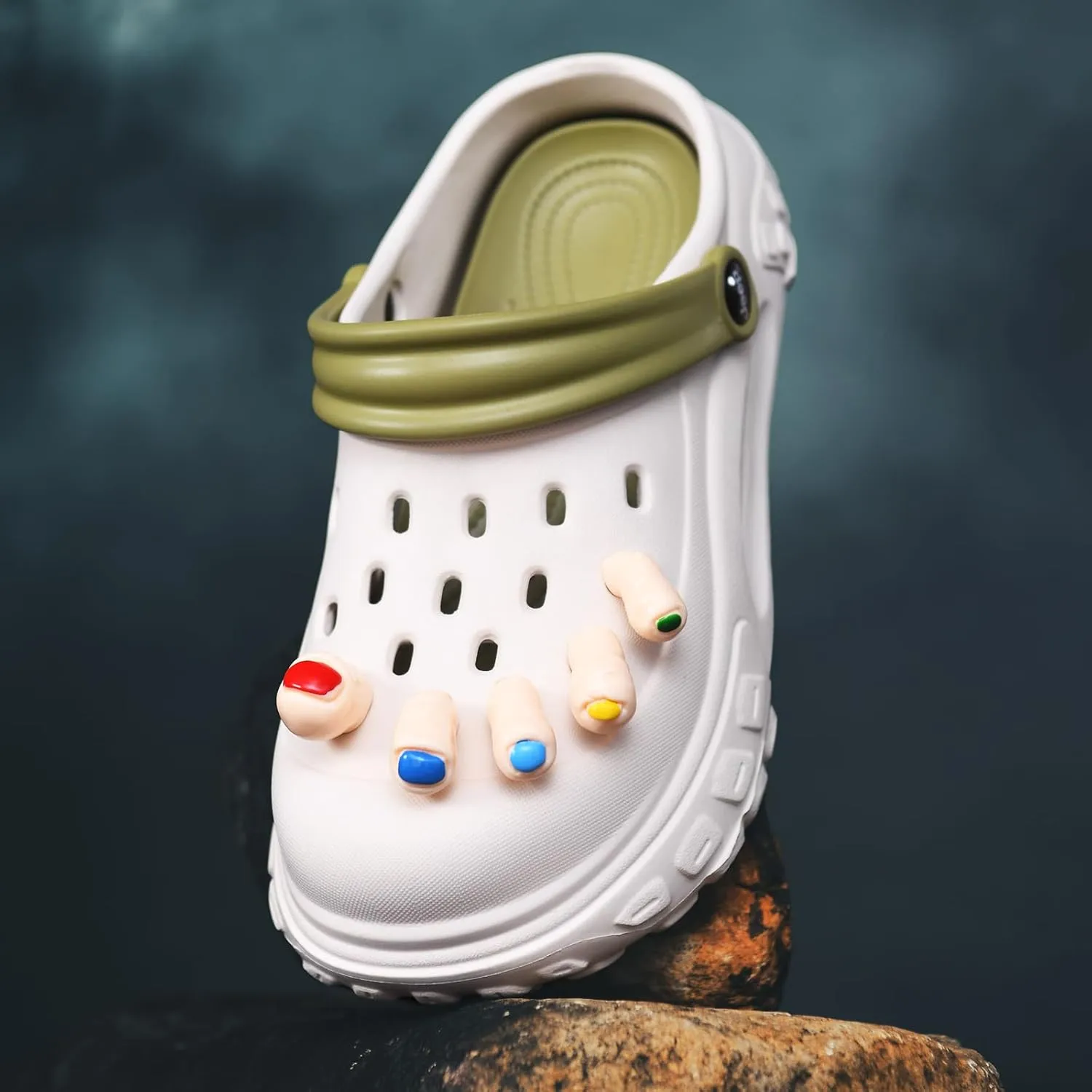 Funny Toe Shoe Charms,Unique Creativity Shoe Decoration Charms,Party and Birthday Gift Idea,10 Pcs