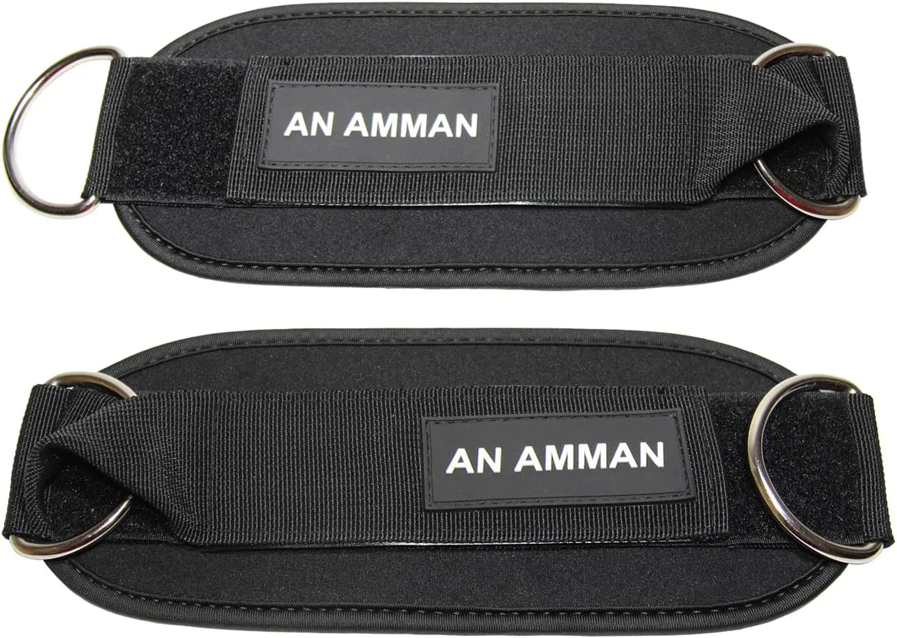 Glute Kick Back Ankle Strap for Cable Machine - Leg Cuffs Working Out Bands - Gym Attachments Equipment - AM003