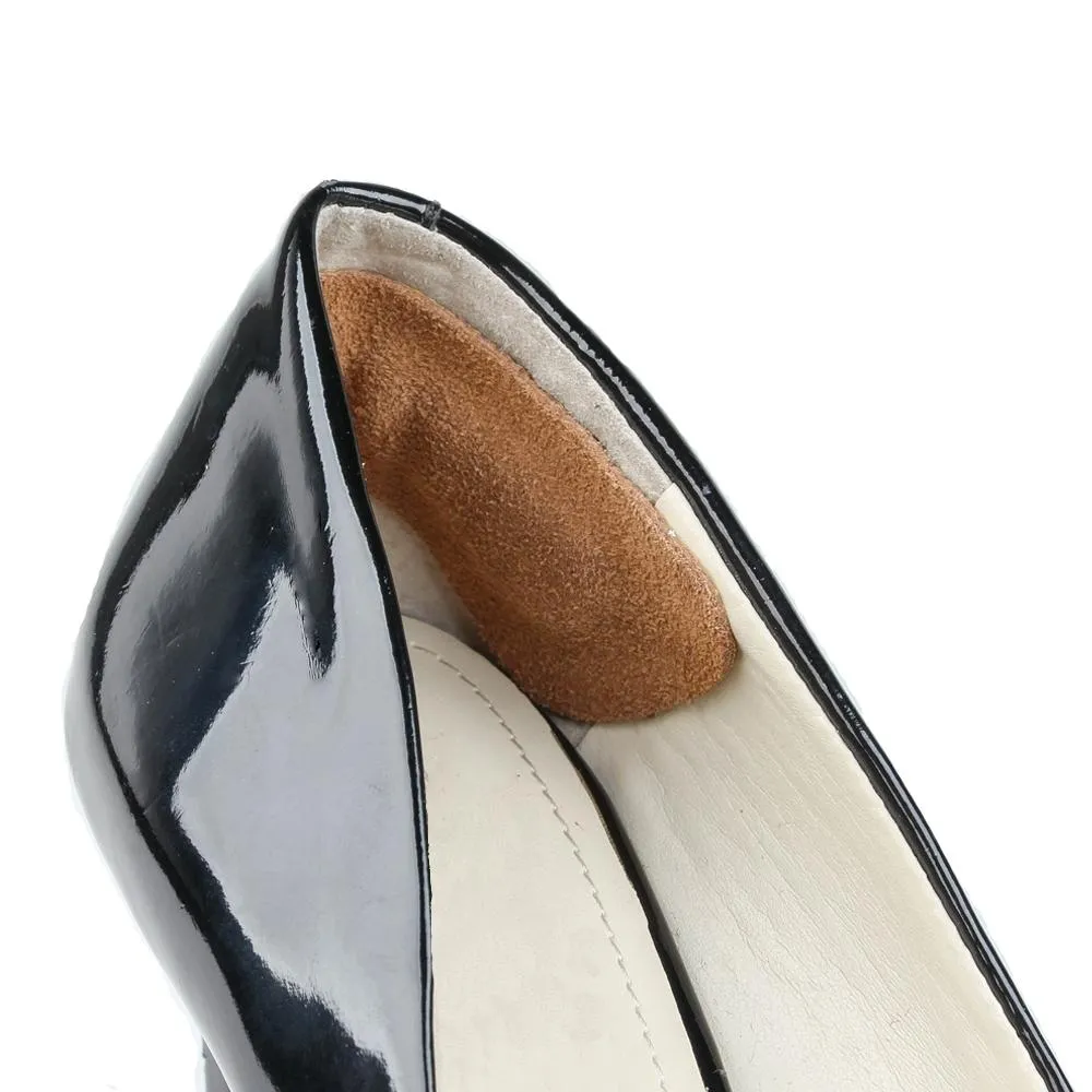 Heel Lovers Suede Leather Heel Grips, Brown - 6 Pairs