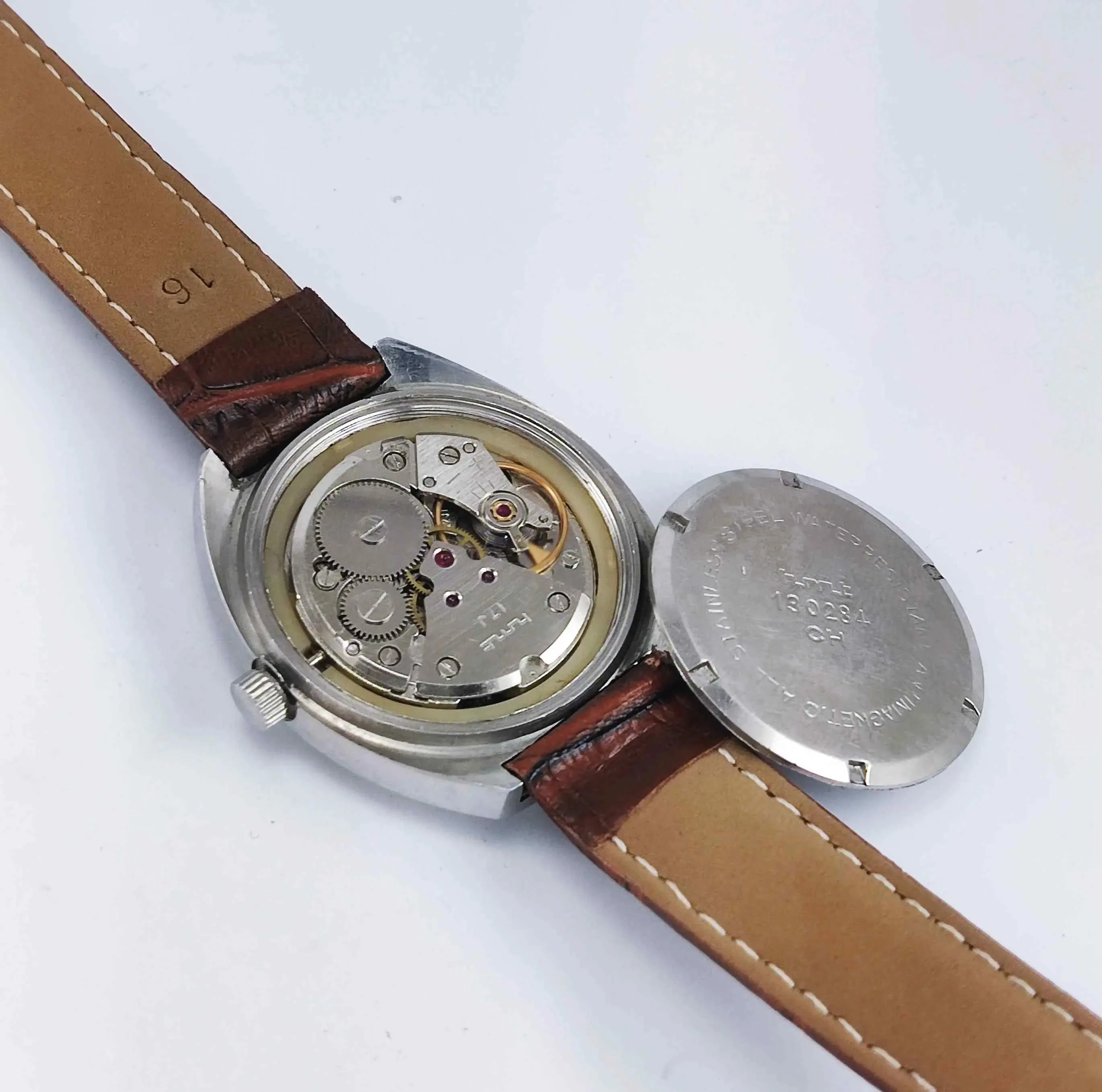 HMT Rohit Para Shock 17 Jewels Silver Dial HandWinding Men's Watch