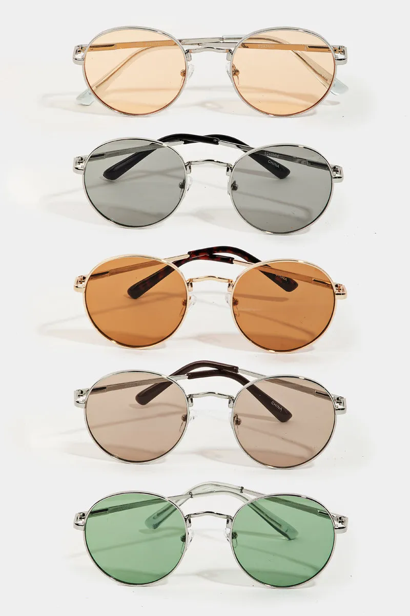 In The Spring 70's Small Circle Aviator Sunglasses