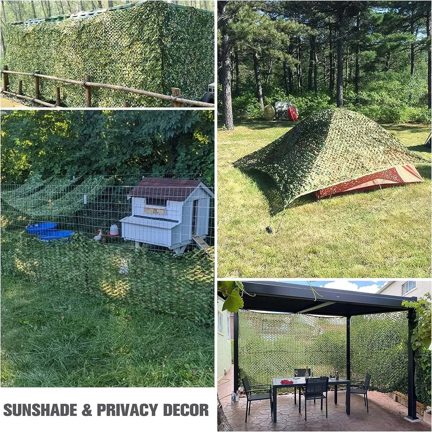iunio Camo Netting, Camouflage Net, Bulk Roll, Mesh, Cover, Blind for Hunting, Decoration, Sun Shade, Party, Camping, Outdoor