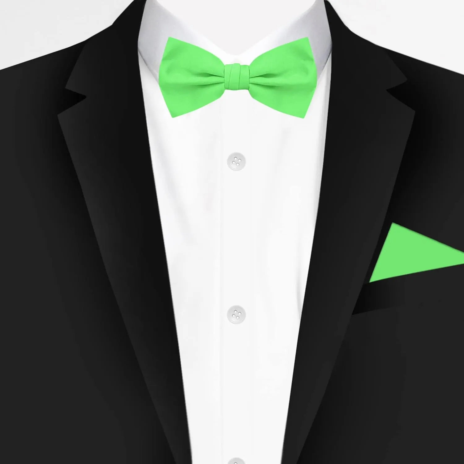 Jacob Alexander 2 Piece Set Matching Father Son Men's and Young Boys' Pre-Tied Adjustable Banded Bow Tie