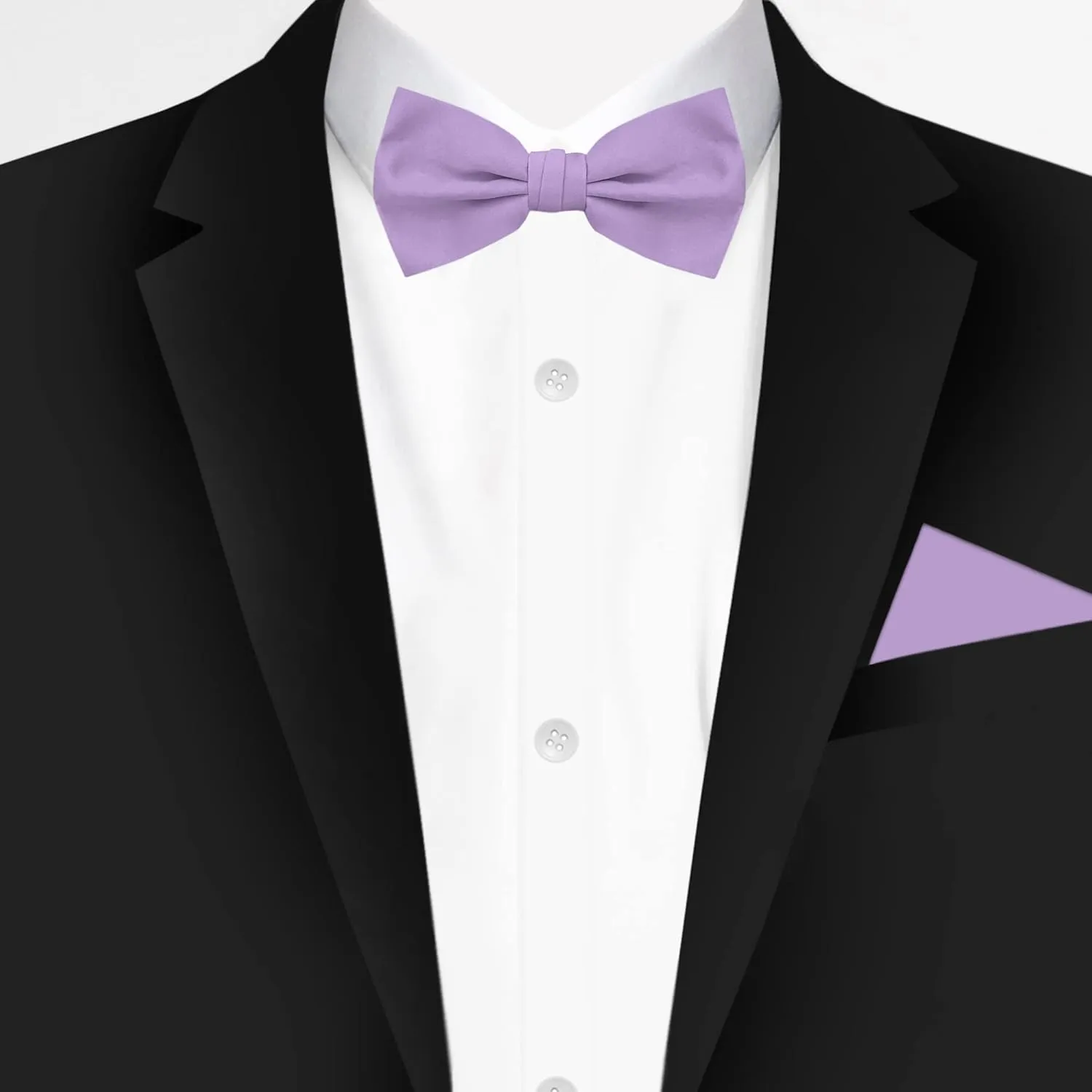 Jacob Alexander 2 Piece Set Matching Father Son Men's and Young Boys' Pre-Tied Adjustable Banded Bow Tie