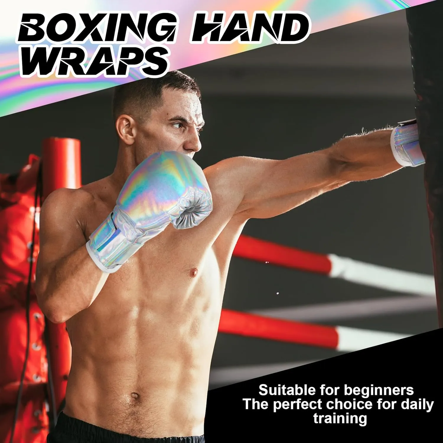 Kanayu 14 Pcs Boxing Set Including 2 Pair of 16 oz Boxing Gloves Headgear Helmet Hand Wraps Mouth Guards Gifts for Adults Youth Beginners Training Equipment