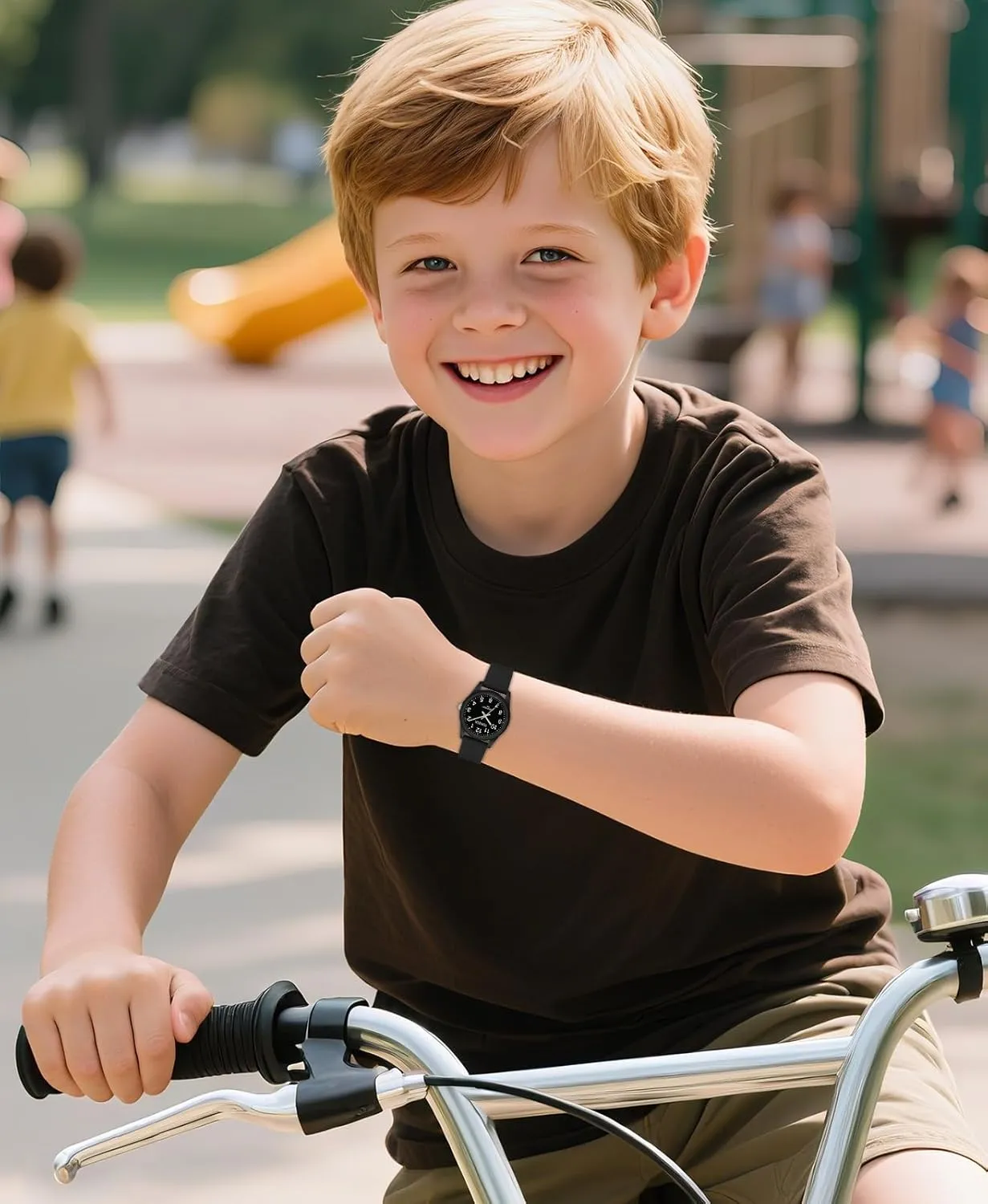 Kids Analog Watches for Girls Boys Watches with Soft Band Learning Time 50M Waterproof Children Watch Easy to Read for Ages 4-12 Kids Gift
