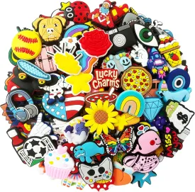 Lot of 30 50 100pcs Random Different Shoe Charms for Shoe Decoration