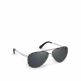 Louis Vuitton The Party Studs Detail Sunglasses Black