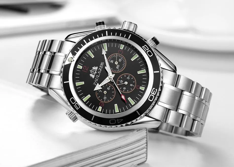 Luxury Automatic Bond Chrono Watch