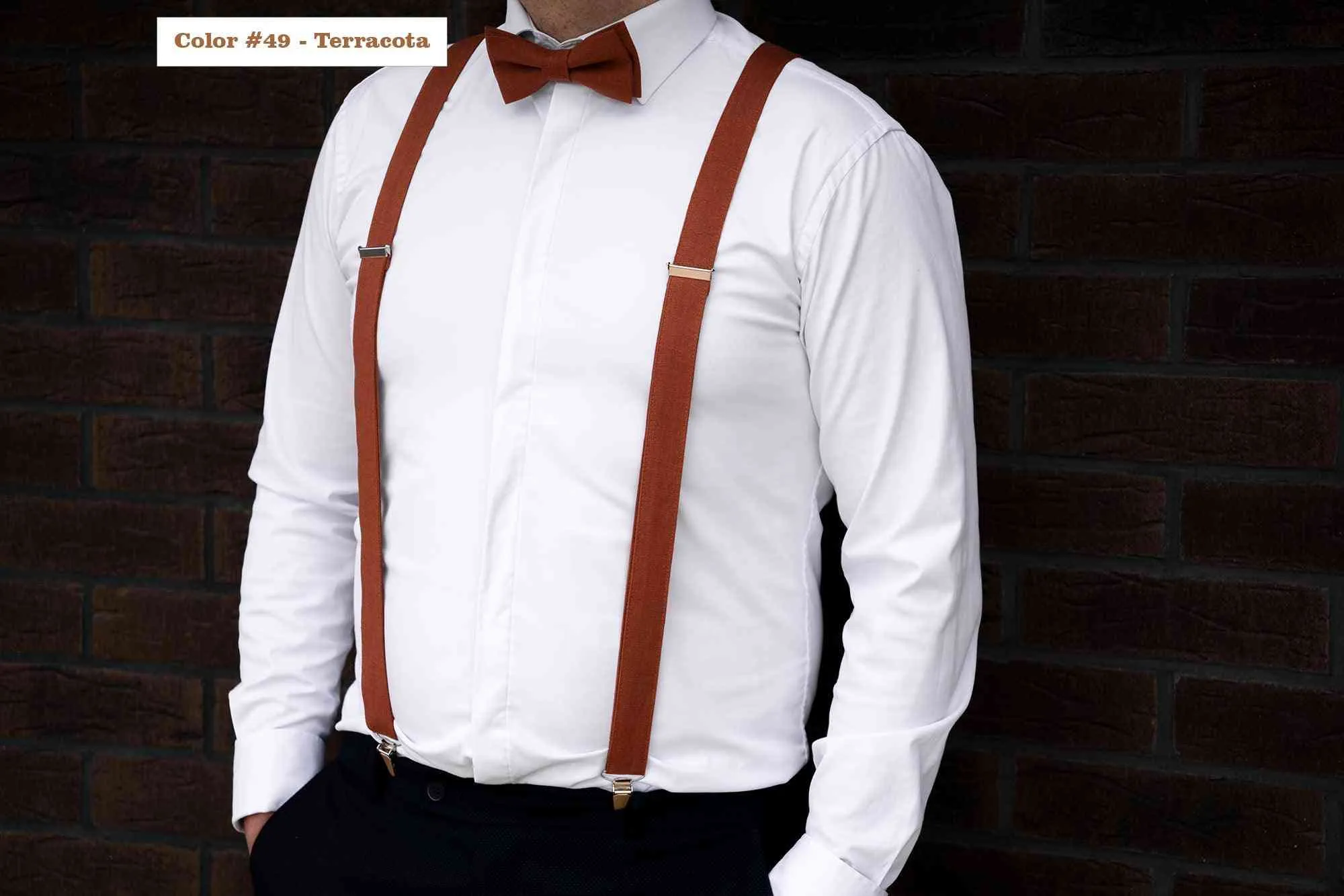 Make a Statement with a Wine Red Linen Pre-Tied Bow Tie - Perfect for Adults and Children
