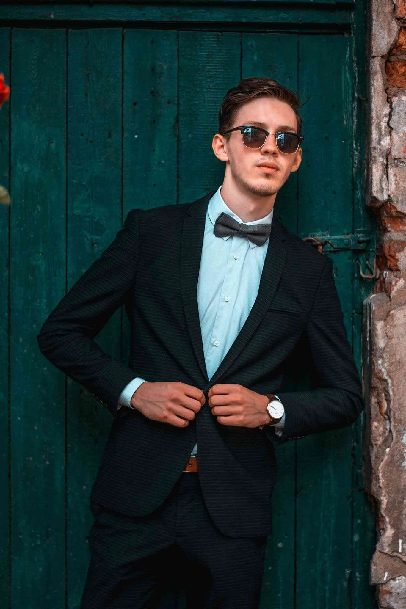 Make a Statement with a Wine Red Linen Pre-Tied Bow Tie - Perfect for Adults and Children