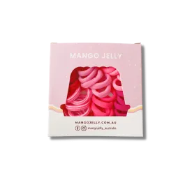 MANGO JELLY Metal Free Hair Ties (3cm) - Just Pink 36P - Three Pack