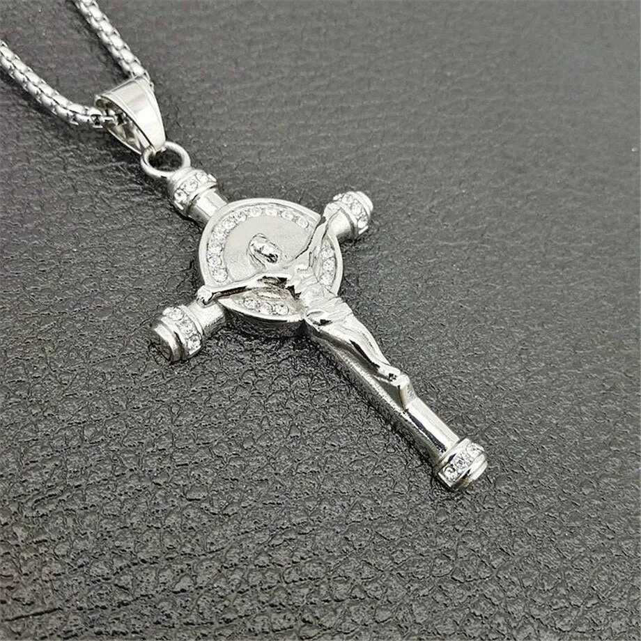 Men Necklace   Cross Pendant With Gold Jewelry